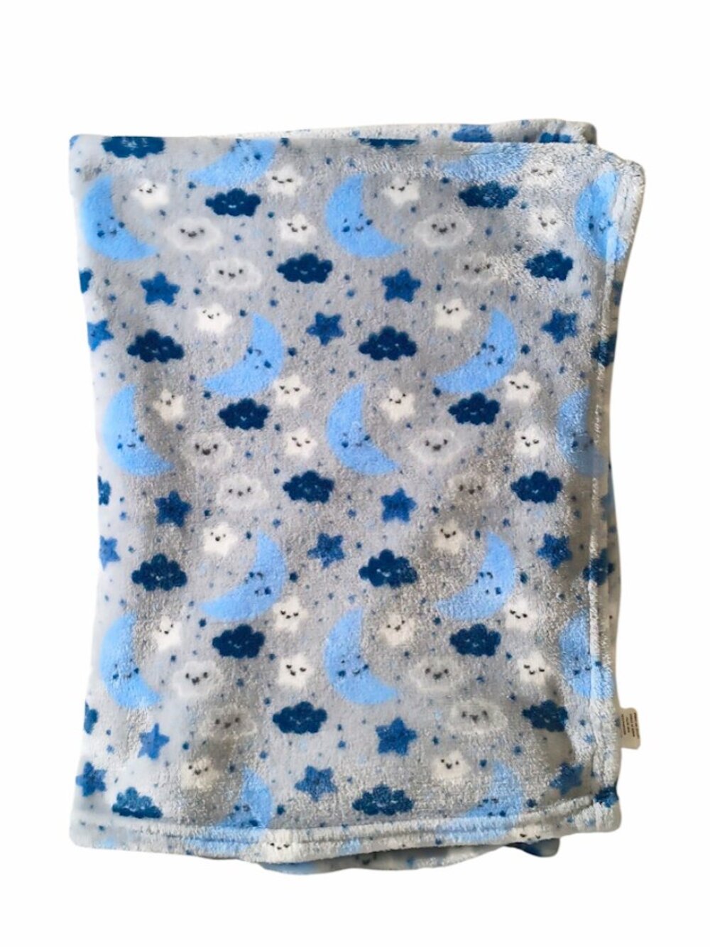Duck Duck Goose Moon Stars Clouds Security Baby Blanket 30" X 39"
